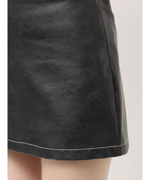 GYDA（ジェイダ）の「サイドZIPスカートライクショートパンツ（スカート・レディース・ブラック/ベージュ・FREE）」の10枚目の写真