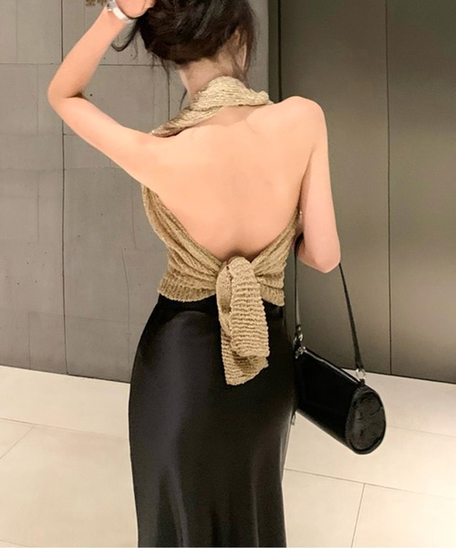 ニット セーター アシメメッシュニット2Wayショールトップス レディース アシメメッシュニット2Wayショールトップス（ニット/セーター