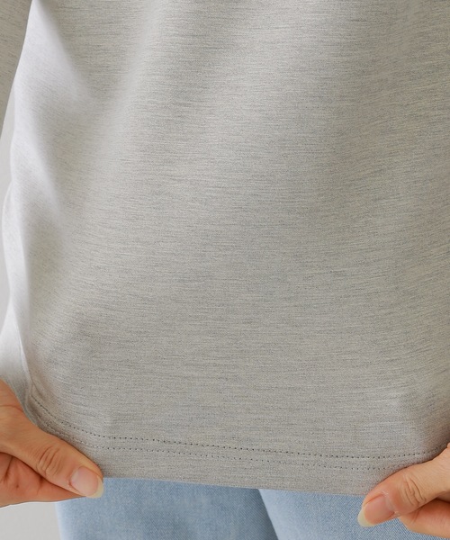 DAYRA(デイラ)の「ソリッドカラー クルーネック 長袖 ベーシック プルオーバー(Tシャツ/カットソー・レディース・モカ/ネイビー/グレー/ブラック/グレイッシュベージュ/ホワイト/ライトグレー・M/XL)」の14枚目の写真