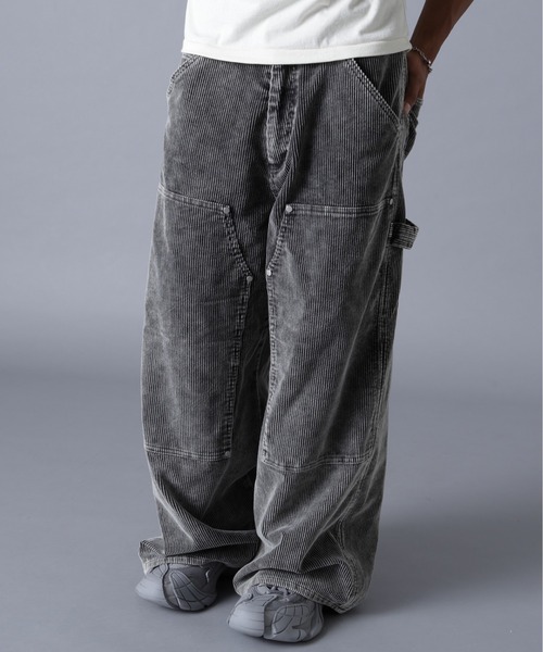 DANKE SCHON（ダンケシェーン）の「DankeSchon/ダンケシェーン/8WELL COURDUROY CHEMICAL W-KNEE PANTS（その他パンツ・メンズ・ベージュ/ブラック・S/M/L）」の3枚目の写真