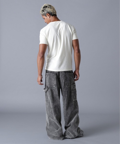 DANKE SCHON（ダンケシェーン）の「DankeSchon/ダンケシェーン/8WELL COURDUROY CHEMICAL W-KNEE PANTS（その他パンツ・メンズ・ベージュ/ブラック・S/M/L）」の10枚目の写真