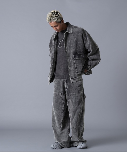 DANKE SCHON（ダンケシェーン）の「DankeSchon/ダンケシェーン/8WELL COURDUROY CHEMICAL W-KNEE PANTS（その他パンツ・メンズ・ベージュ/ブラック・S/M/L）」の13枚目の写真