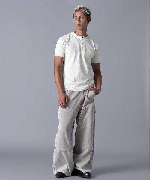 DANKE SCHON（ダンケシェーン）の「DankeSchon/ダンケシェーン/8WELL COURDUROY CHEMICAL W-KNEE PANTS（その他パンツ・メンズ・ベージュ/ブラック・S/M/L）」の19枚目の写真