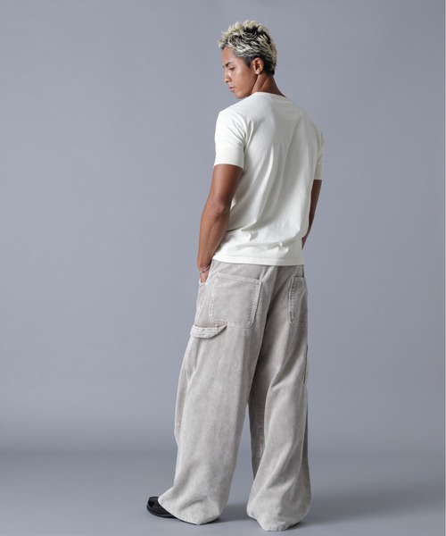 DANKE SCHON（ダンケシェーン）の「DankeSchon/ダンケシェーン/8WELL COURDUROY CHEMICAL W-KNEE PANTS（その他パンツ・メンズ・ベージュ/ブラック・S/M/L）」の21枚目の写真