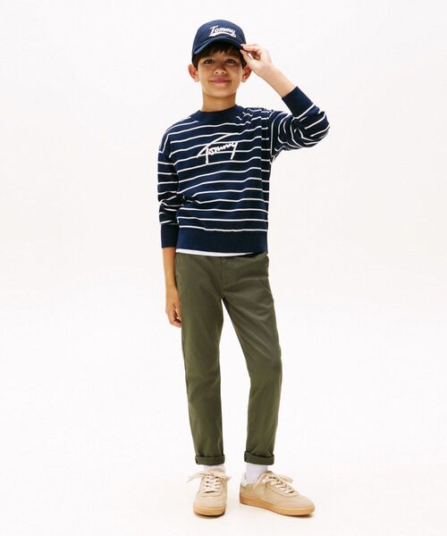TOMMY HILFIGER(トミーヒルフィガー)の「BOYS 1985チノパンツ(チノパンツ・キッズ・ネイビー/グリーン・150cm/160cm/140cm/130cm)」の6枚目の写真