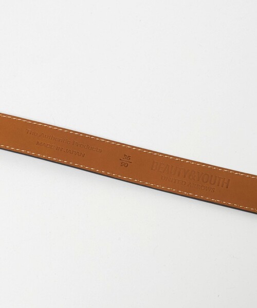 BEAUTY&YOUTH UNITED ARROWS（ビューティーアンドユースユナイテッドアローズ）の「モダン レザー ベルト25ｍｍ Made in Japan（ベルト・メンズ・ブラック・32inch/30inch/34inch/36inch）」の6枚目の写真