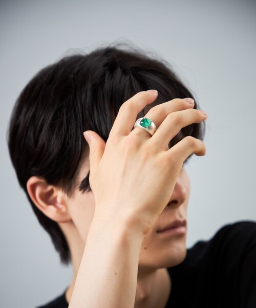 く*ー様 agete マラカイト　リング　試着のみ　定価70400円 く*ー様 agete マラカイト リング 試着のみ 定価70400円 - メルカリ