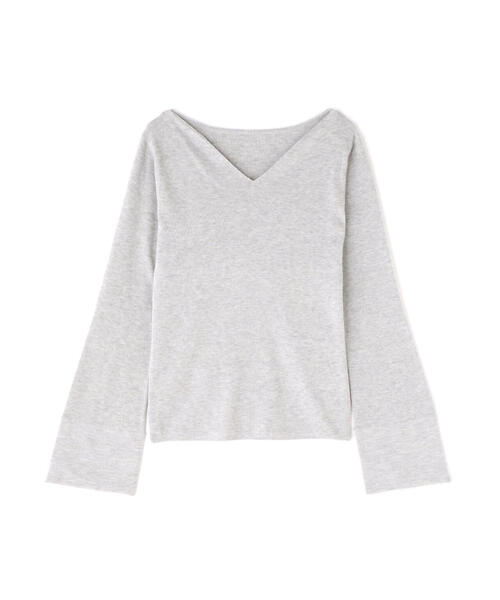 NATURAL BEAUTY BASIC（ナチュラルビューティーベーシック）の「◇ニュアンスネックフレアスリーブニット（ニット/セーター・レディース・グレー系その他/ブラック/レッド・FREE）」の13枚目の写真