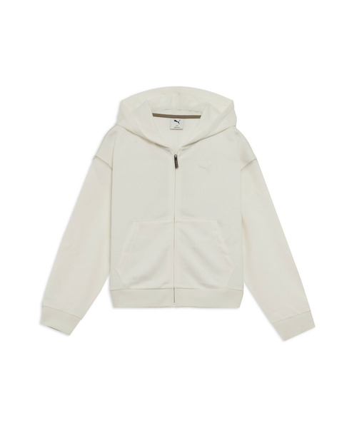 PUMA（プーマ）の「PUMA プーマ ウィメンズ ESS MX リラックスド フルジップ スウェット（パーカー・レディース・ライトグレー/オフホワイト・LARGE/X-LARGE/MEDIUM/SMALL）」の5枚目の写真