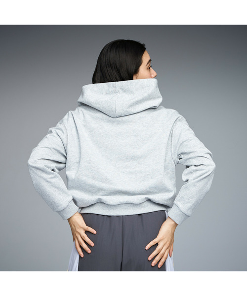 PUMA（プーマ）の「PUMA プーマ ウィメンズ ESS MX リラックスド フルジップ スウェット（パーカー・レディース・ライトグレー/オフホワイト・LARGE/X-LARGE/MEDIUM/SMALL）」の10枚目の写真