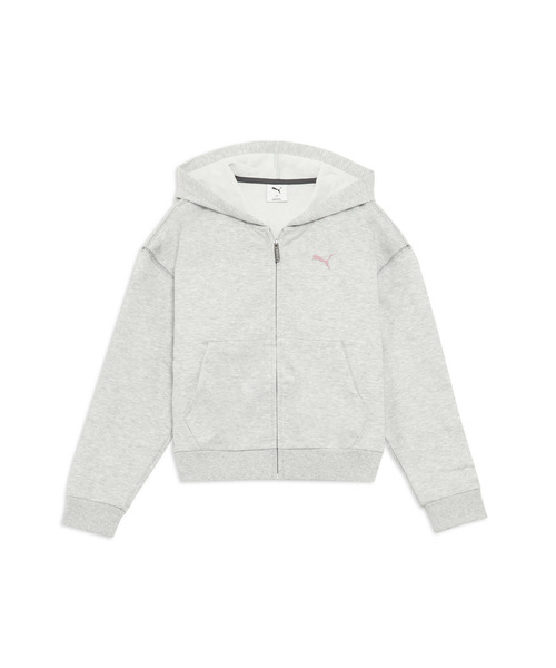 PUMA（プーマ）の「PUMA プーマ ウィメンズ ESS MX リラックスド フルジップ スウェット（パーカー・レディース・ライトグレー/オフホワイト・LARGE/X-LARGE/MEDIUM/SMALL）」の12枚目の写真