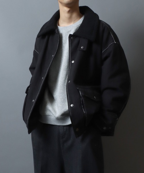 NO COLLAR DUCK ジャケット Men's Color Block 80s Bomber Jacket – Golf Apparel Shop