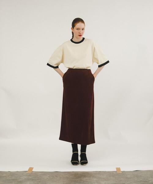 LAATO（ラート）の「ringer knit tee（ニット/セーター・レディース・オフホワイト/ブラック・FREE）」の5枚目の写真