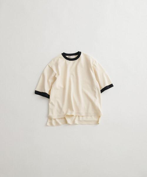 LAATO（ラート）の「ringer knit tee（ニット/セーター・レディース・オフホワイト/ブラック・FREE）」の8枚目の写真