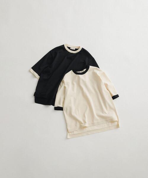 LAATO（ラート）の「ringer knit tee（ニット/セーター・レディース・オフホワイト/ブラック・FREE）」の11枚目の写真