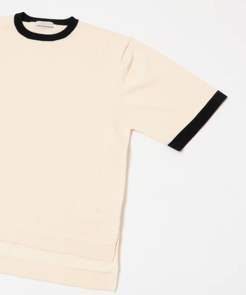 LAATO（ラート）の「ringer knit tee（ニット/セーター・レディース・オフホワイト/ブラック・FREE）」の13枚目の写真