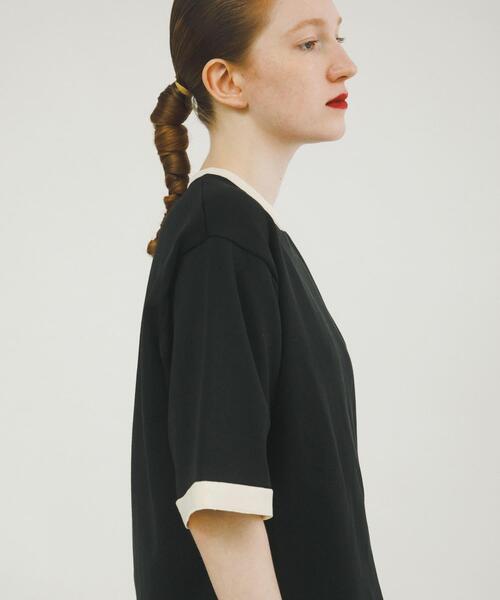 LAATO（ラート）の「ringer knit tee（ニット/セーター・レディース・オフホワイト/ブラック・FREE）」の19枚目の写真