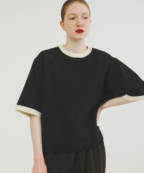 LAATO（ラート）の「ringer knit tee（ニット/セーター・レディース・オフホワイト/ブラック・FREE）」の20枚目の写真
