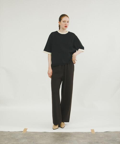 LAATO（ラート）の「ringer knit tee（ニット/セーター・レディース・オフホワイト/ブラック・FREE）」の21枚目の写真