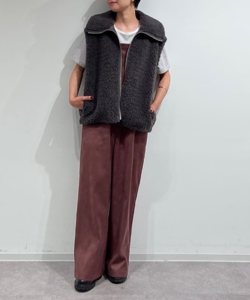 セール】◇フェイクボアコクーンジレ（その他アウター）｜human woman