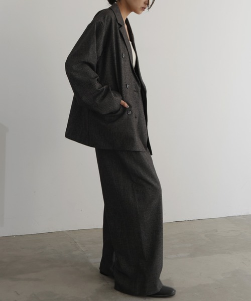 hellam（へラム）の「チェックラップタックパンツ（その他パンツ・レディース・ブラック/ブラウン/ベージュ・FREE）」の9枚目の写真