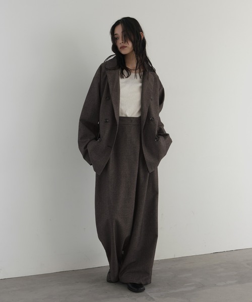 hellam（へラム）の「チェックラップタックパンツ（その他パンツ・レディース・ブラック/ブラウン/ベージュ・FREE）」の20枚目の写真