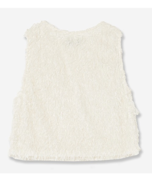 【洗える】フェザーニットファンシーベスト