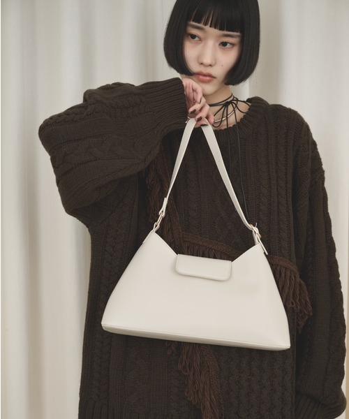 AMERI / ハンドバッグ/フェイクレザー/WHT/0125215651000 フェイクレザーハンドバッグ（ハンドバッグ）｜AIC.（エーアイシー）の