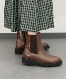 新品 現行 ルカグロッシ♡厚底サイドゴアブーツ　37　イタリア製　山羊革 新作】秋冬の足元に選びたい、ルカグロッシの新作サイドゴアブーツ