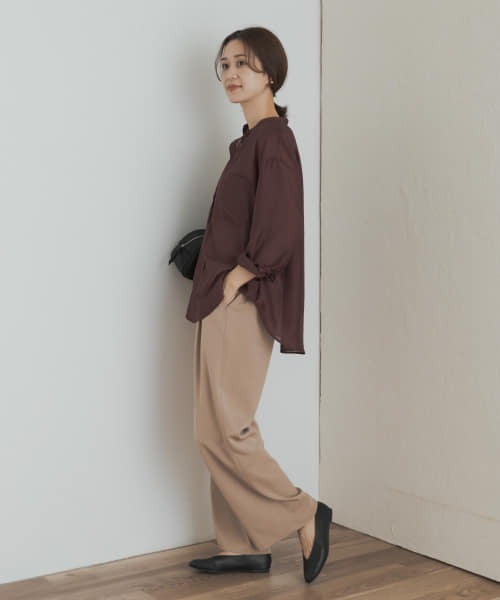 セール】シアーバンドカラーシャツ（シャツ/ブラウス）｜URBAN