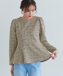 Pierrot | ツイードペプラムカットソー(Tシャツ/カットソー)