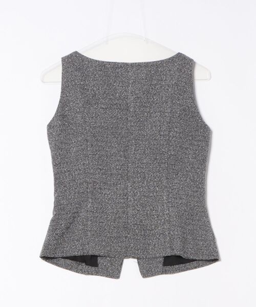 archives（アルシーヴ）の「【ＳＥＴＵＰ対応】ボタンツイードベスト（ベスト・レディース・ブラック/ブラウン・MEDIUM）」の9枚目の写真