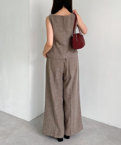 archives（アルシーヴ）の「【ＳＥＴＵＰ対応】ボタンツイードベスト（ベスト・レディース・ブラック/ブラウン・MEDIUM）」の18枚目の写真