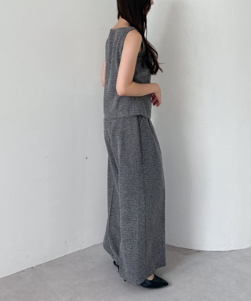 archives（アルシーヴ）の「【ＳＥＴＵＰ対応】ボタンツイードベスト（ベスト・レディース・ブラック/ブラウン・MEDIUM）」の7枚目の写真