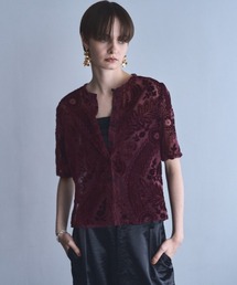 Muel Chic（ミュエルシック）の「Leaf sheer cardigan リーフシアカーディガン（カーディガン/ボレロ・レディース）」