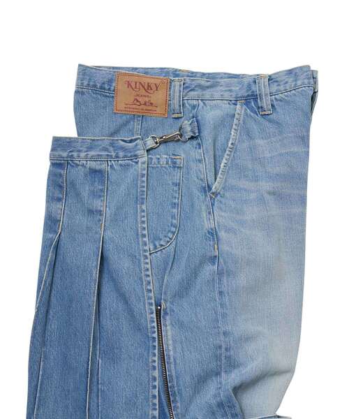 HYSTERIC GLAMOUR（ヒステリックグラマー）の「ボンテージデニムパンツ（デニムパンツ・レディース・ブラック/ライトインディゴブルー・X-SMALL/SMALL/MEDIUM/LARGE/X-LARGE）」の10枚目の写真