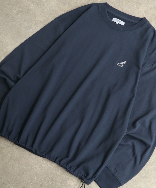 KANGOL(カンゴール)の「【KANGOL/カンゴール】別注 天竺ロゴ刺繍 ロングスリーブ クルーネック Tシャツ(Tシャツ/カットソー・メンズ・ホワイト/ブラウン/ネイビー/ブラック/杢グレー・M/L/XL)」の17枚目の写真