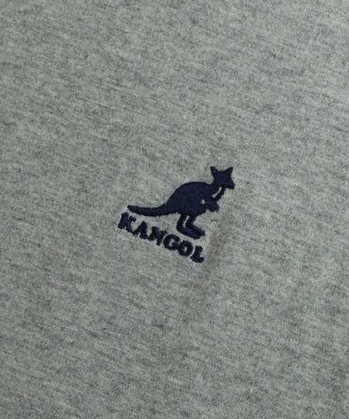 KANGOL(カンゴール)の「【KANGOL/カンゴール】別注 天竺ロゴ刺繍 ロングスリーブ クルーネック Tシャツ(Tシャツ/カットソー・メンズ・ホワイト/ブラウン/ネイビー/ブラック/杢グレー・M/L/XL)」の18枚目の写真