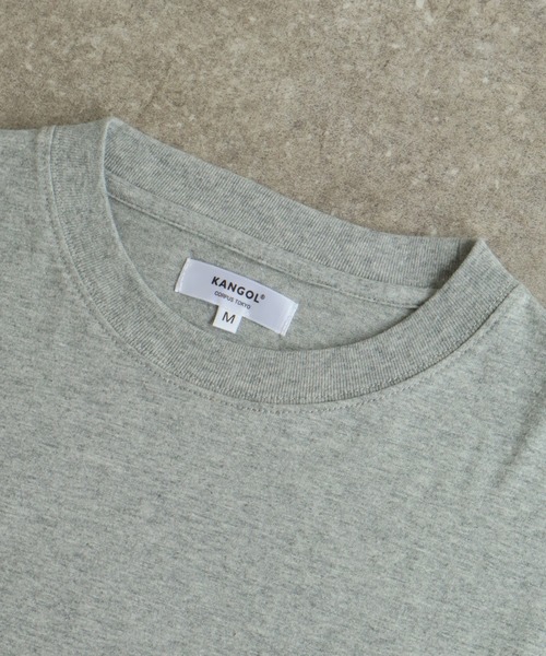 KANGOL(カンゴール)の「【KANGOL/カンゴール】別注 天竺ロゴ刺繍 ロングスリーブ クルーネック Tシャツ(Tシャツ/カットソー・メンズ・ホワイト/ブラウン/ネイビー/ブラック/杢グレー・M/L/XL)」の19枚目の写真