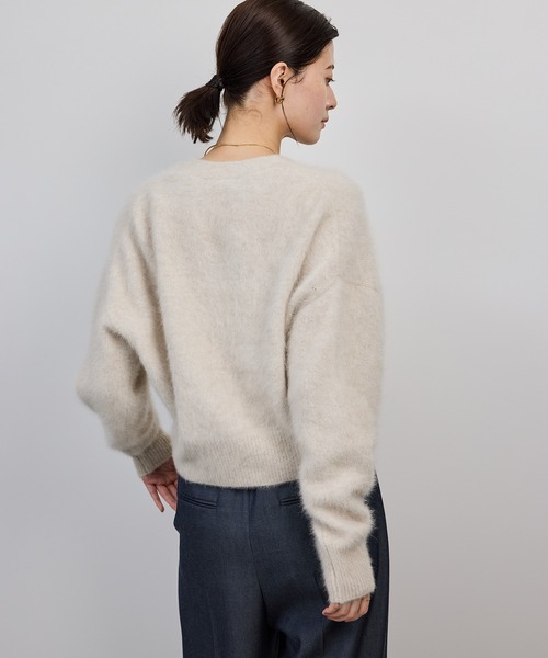 ROPE'(ロペ)の「フォックスカシミヤニットカーディガン/イージーケア・アンサンブル対応(カーディガン/ボレロ・レディース・ピンク系その他2/ネイビー/ホワイト系その他4・FREE)」の6枚目の写真