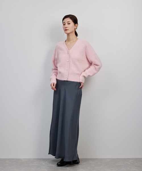 ROPE'(ロペ)の「フォックスカシミヤニットカーディガン/イージーケア・アンサンブル対応(カーディガン/ボレロ・レディース・ピンク系その他2/ネイビー/ホワイト系その他4・FREE)」の8枚目の写真