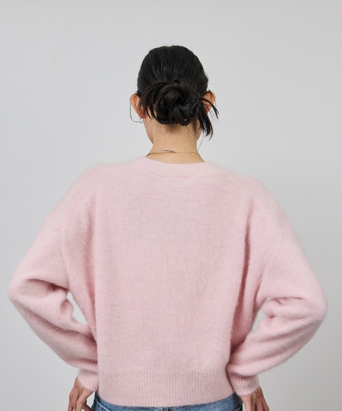 ROPE'(ロペ)の「フォックスカシミヤニットカーディガン/イージーケア・アンサンブル対応(カーディガン/ボレロ・レディース・ピンク系その他2/ネイビー/ホワイト系その他4・FREE)」の10枚目の写真