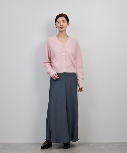 ROPE'(ロペ)の「フォックスカシミヤニットカーディガン/イージーケア・アンサンブル対応(カーディガン/ボレロ・レディース・ピンク系その他2/ネイビー/ホワイト系その他4・FREE)」の11枚目の写真