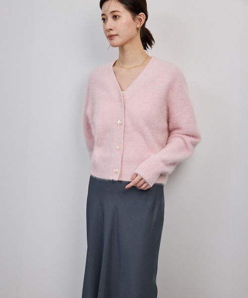 ROPE'(ロペ)の「フォックスカシミヤニットカーディガン/イージーケア・アンサンブル対応(カーディガン/ボレロ・レディース・ピンク系その他2/ネイビー/ホワイト系その他4・FREE)」の12枚目の写真