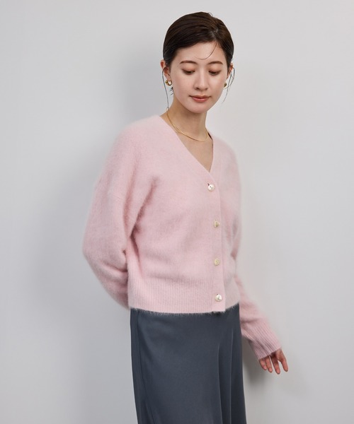 ROPE'(ロペ)の「フォックスカシミヤニットカーディガン/イージーケア・アンサンブル対応(カーディガン/ボレロ・レディース・ピンク系その他2/ネイビー/ホワイト系その他4・FREE)」の13枚目の写真