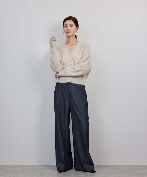 ROPE'(ロペ)の「フォックスカシミヤニットカーディガン/イージーケア・アンサンブル対応(カーディガン/ボレロ・レディース・ピンク系その他2/ネイビー/ホワイト系その他4・FREE)」の14枚目の写真