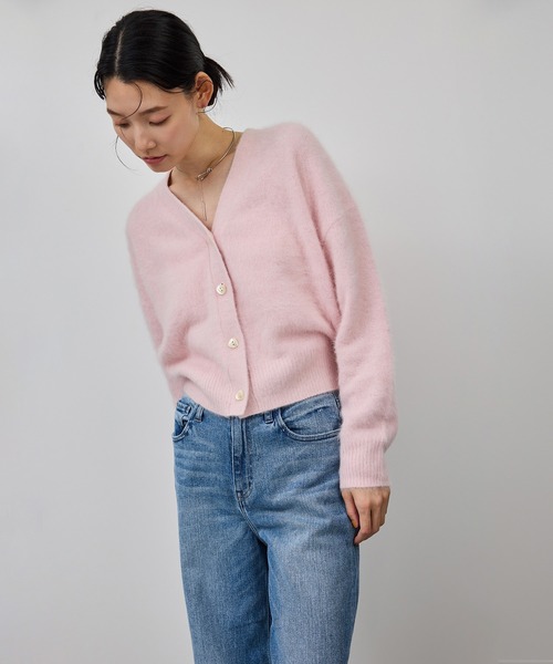 ROPE'(ロペ)の「フォックスカシミヤニットカーディガン/イージーケア・アンサンブル対応(カーディガン/ボレロ・レディース・ピンク系その他2/ネイビー/ホワイト系その他4・FREE)」の15枚目の写真