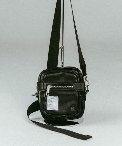【Knuth Marf】two-pocket mini bag/black/ Knuth Marf（クヌースマーフ）の「【Knuth Marf】two-pocket mini bag