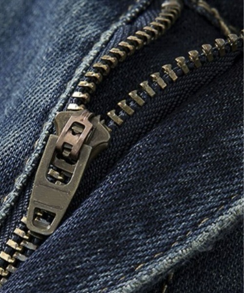 Teem Store（チームストア）の「美脚ストレッチフレアブーツカットデニムパンツ（デニムパンツ・レディース・ブルー/ブラック・M/L）」の11枚目の写真