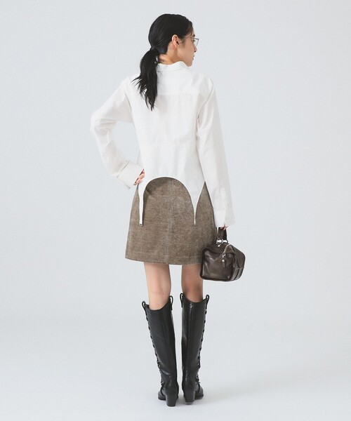 Ray BEAMS（レイビームス）の「ガーターベルト シャツ（シャツ/ブラウス・レディース・ライトグレー・ONE SIZE）」の4枚目の写真